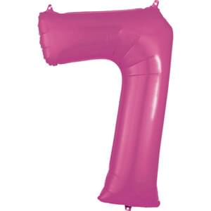 34" NUMBER 7 PINK