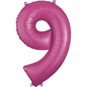 34" NUMBER 9 PINK