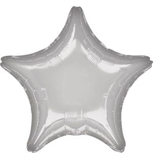 19" METALLIC SILVER STAR