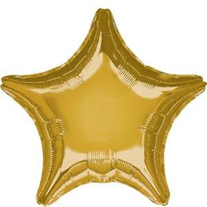 19" METALLIC GOLD STAR SHAPE