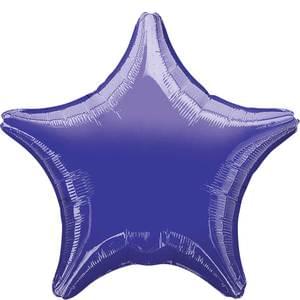 19" METALLIC PURPLE STAR SHAPE