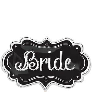 BRIDE CHALKBOARD MARQUEE SUPER SHAPE