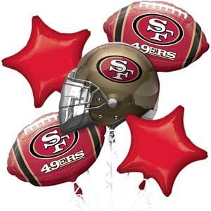 SAN FRANCISCO 49ERS BOUQUET OF BALLOONS