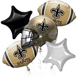 NEW ORLEANS SAINTS BOUQUET OF BALLOONS
