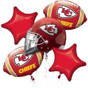 KANSAS CITY CHIEFS BOUQUET OF BALLOONS