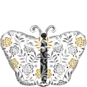 18" WEDDING CONGRATULATIONS BUTTERFLY JUNIOR SHAPE