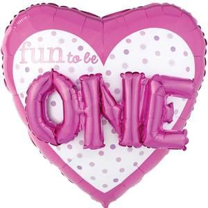 36" FUN TO BE O-N-E GIRL MULTI-BALLOON