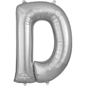 34" LETTER D SILVER