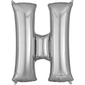 34" LETTER H SILVER