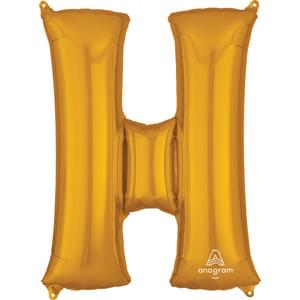 34" LETTER H GOLD