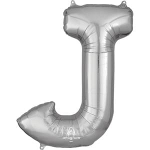 34" LETTER J SILVER