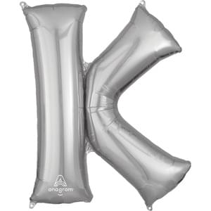 34" LETTER K SILVER