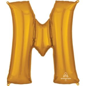 34" LETTER M GOLD