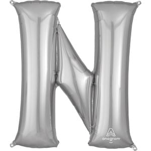 34" LETTER N SILVER