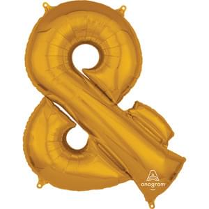 34" SYMBOL & AMPERSAND SIGN GOLD