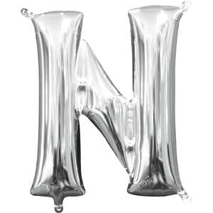 16" LETTER N SILVER