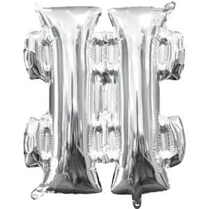 16" SYMBOL # HASHTAG SIGN SILVER