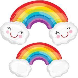 RAINBOW WITH CLOUDS SUPER SHAPE