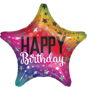19" RAINBOW STAR BIRTHDAY