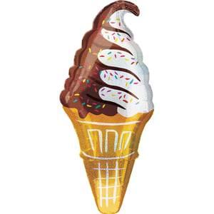 ICE CREAM CONE HOLOGRAPHIC SUPER SHAPE