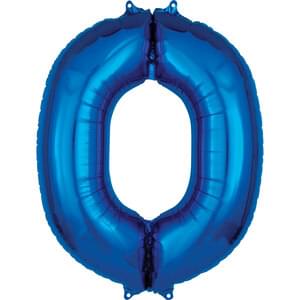 34" LETTER O BLUE