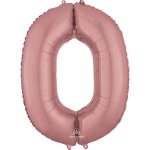 34" NUMBER 0 ROSE GOLD