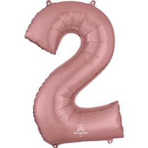 34" NUMBER 2 ROSE GOLD