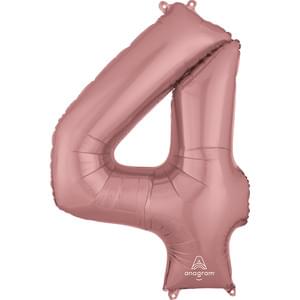 34" NUMBER 4 ROSE GOLD