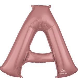 34" LETTER A ROSE GOLD