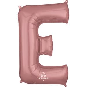 34" LETTER E ROSE GOLD
