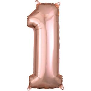 26" NUMBER 1 ROSE GOLD