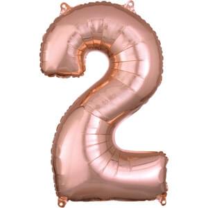 26" NUMBER 2 ROSE GOLD