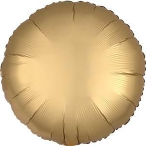18" GOLD SATEEN SATIN LUXE ROUND HX
