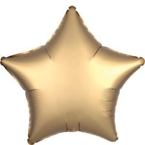 19" GOLD SATEEN SATIN LUXE STAR