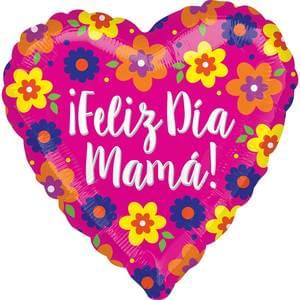 18" FELIZ DIA MAMA FLOWERS HX