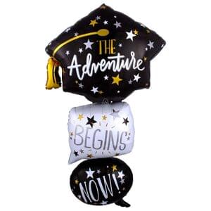 GRAD CAP BUBBLES MULTI-BALLOON