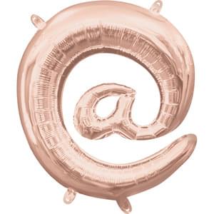 16" SYMBOL @ AT SIGN ROSE GOLD