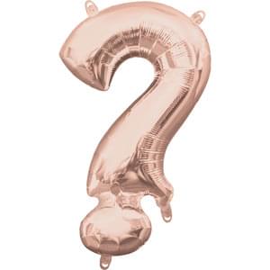 16" SYMBOL ? QUESTION MARK ROSE GOLD