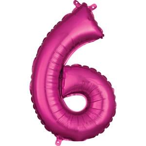 16" NUMBER 6 PINK