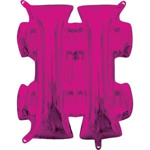16" SYMBOL # HASHTAG SIGN PINK