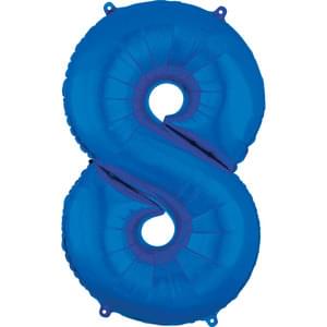 16" NUMBER 8 BLUE
