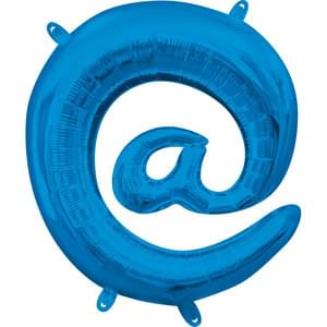 16" SYMBOL @ AT SIGN BLUE