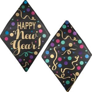 17" NEW YEAR SATIN DOTS ANGLEZ