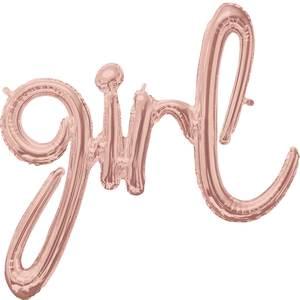 GIRL ROSE GOLD SCRIPT PHRASE