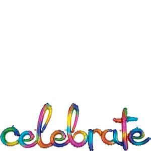 CELEBRATE RAINBOW SPLASH SCRIPT PHRASE