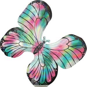 IRIDESCENT TEAL & PINK BUTTERFLY MINI SHAPE