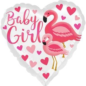 18" FLAMINGO BABY GIRL HX
