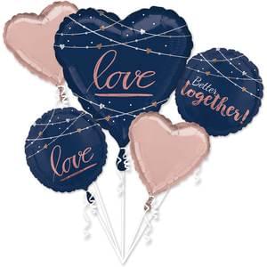 NAVY WEDDING BOUQUET OF BALLOONS