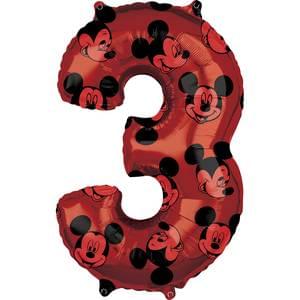 MICKEY MOUSE FOREVER NUMBER 3 SHAPE 