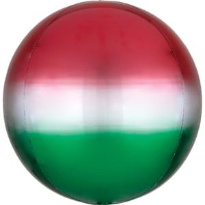 15" RED & GREEN OMBRE ORBZ